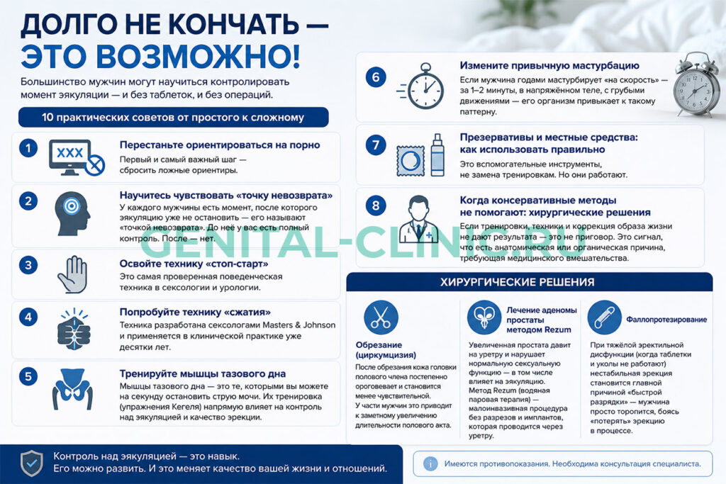 как долго не кончать инструкция