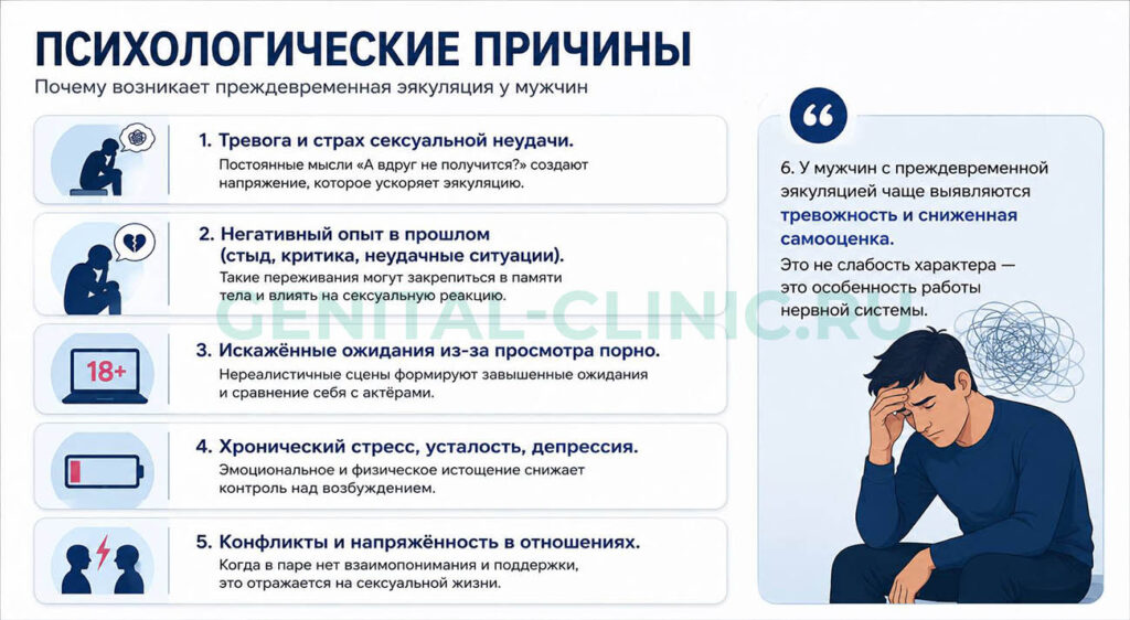 психогенная преждевременная эякуляция